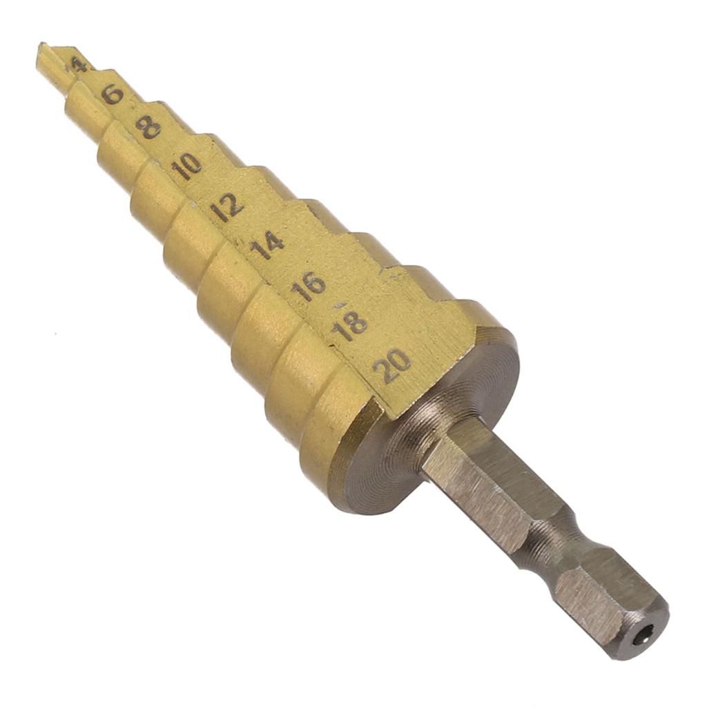 Cutter Step Cone Drill Equipment Hex Shank High Speed Steel Hole