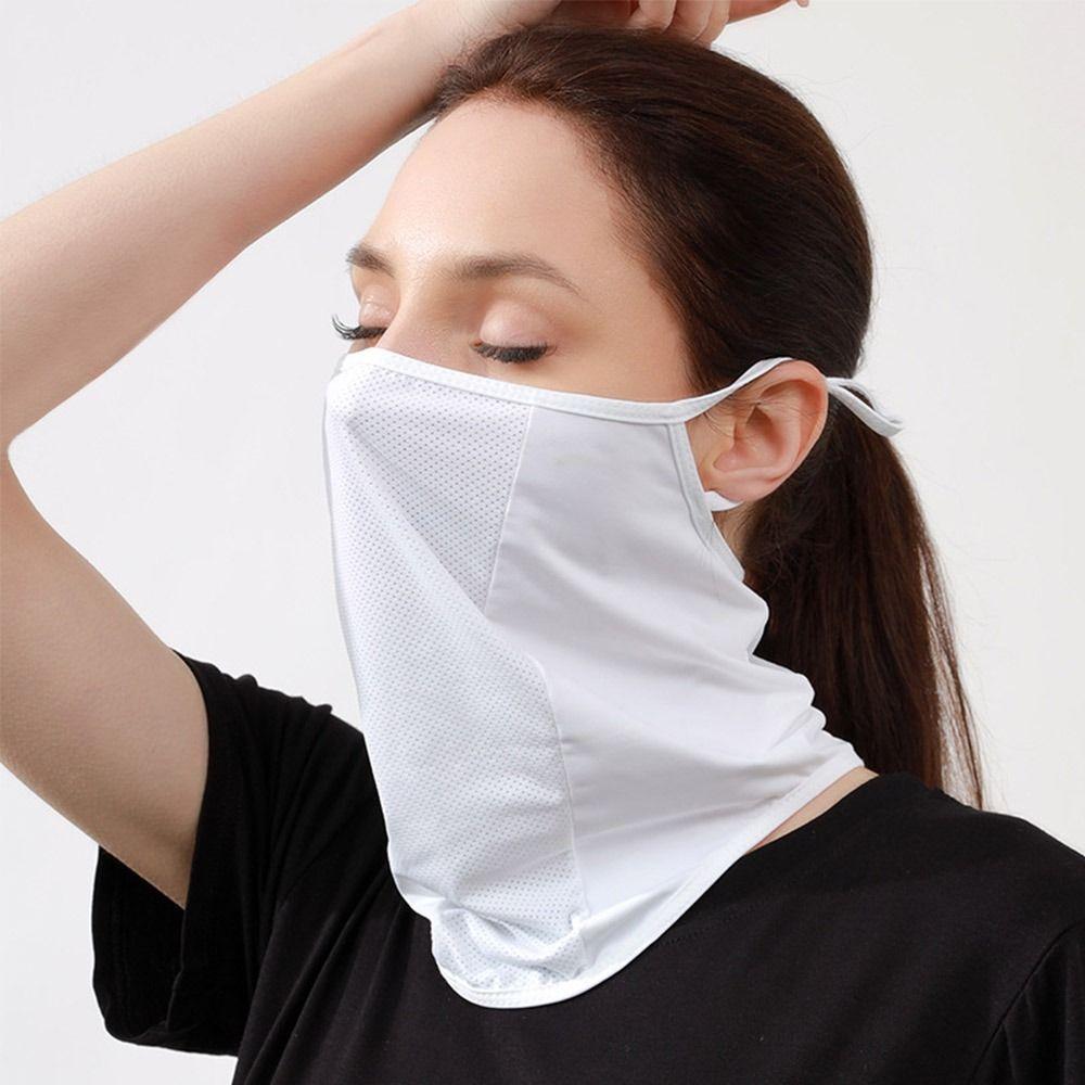 Breathable Bike Mask UV Protection Motorcycle Scarf Fashion Balaclava Outdoor Sport белый
