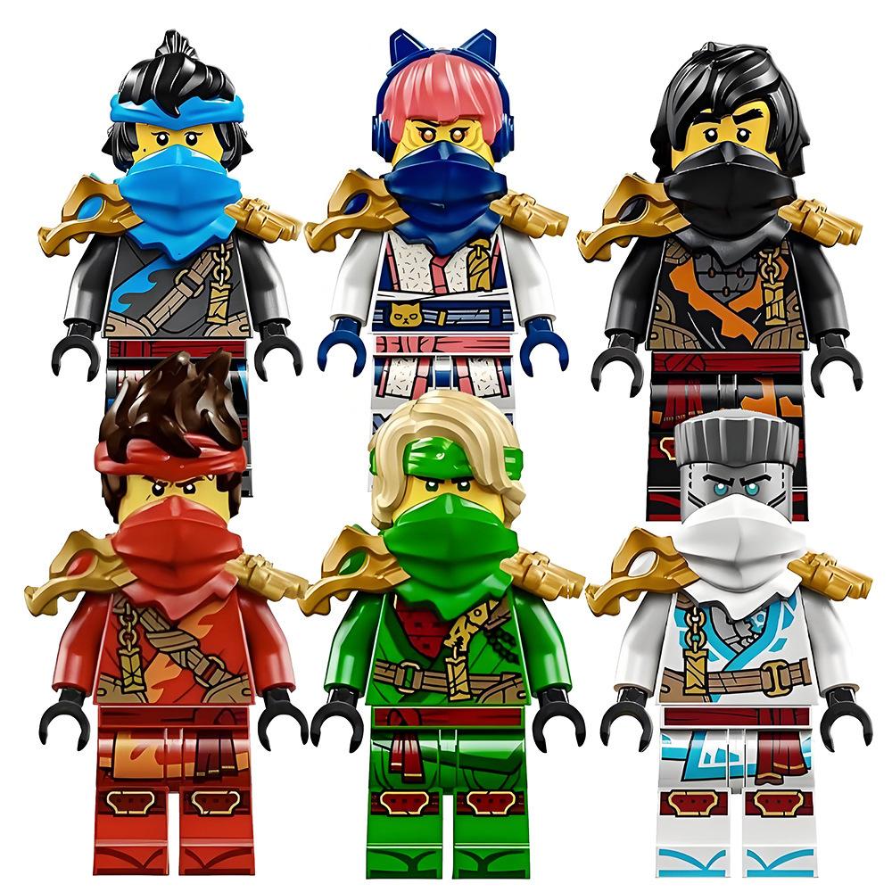 Ninja Hero Police Firefighter Minifigure Building Blocks Set, City World Educational Puzzle Bricks Toy for Boys Girls