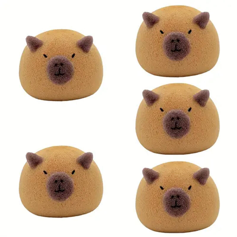Capybara shower ball, scrub sponge, towel, washcloth Single product