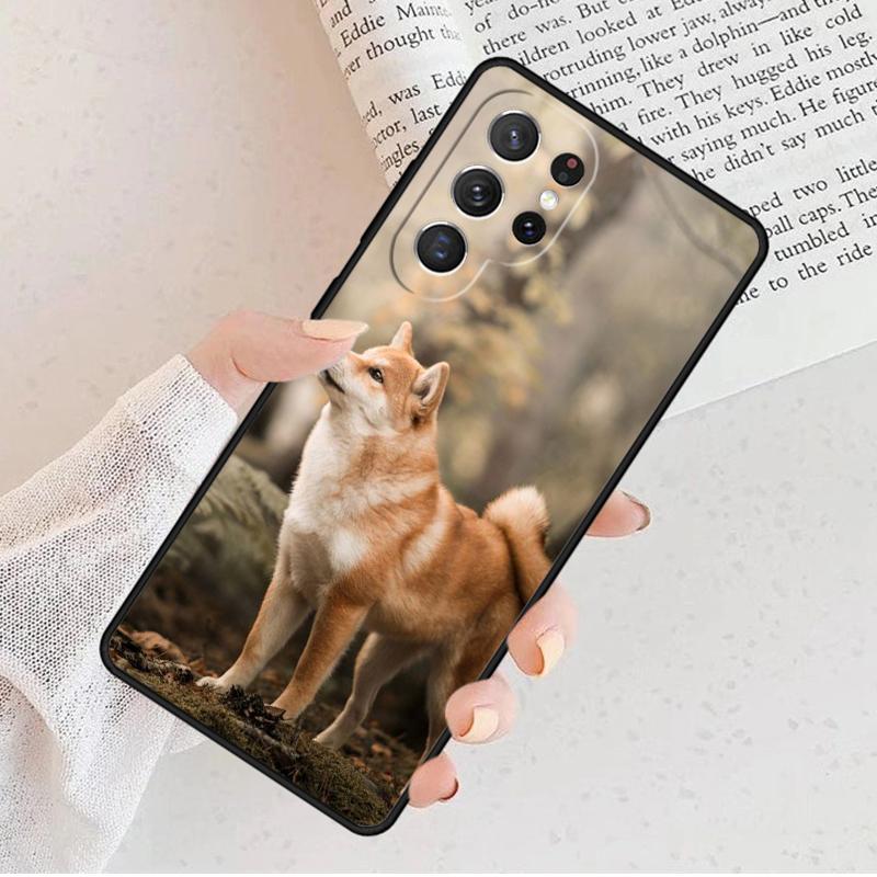 Funny Shiba Inu Phone Case For Samsung Galaxy S25 S23 S30 S8 S21 S20 FE S24 S22 Note 10 20 Plus Lite Ultra