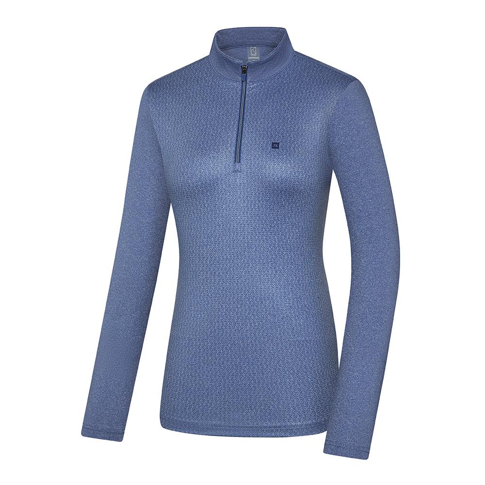KOLPING Women'S Spring High Cool Long Sleeve Half-Zip T-Shirt Ktt4549W