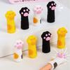 Cat Paw Pencil Cap Silicone Touch Pen Cover Kawaii Pencil Extender Korean Stationery Kids Gifts School Office Supplies