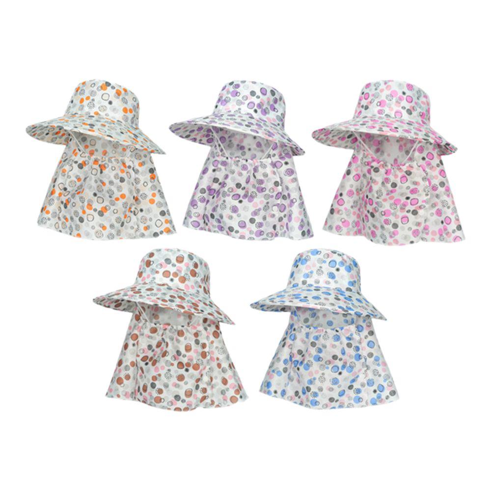 Fashion Sunshade Fisherman Hat Breathable Adjustable Wide Brim Hat Full Wrap UV Protection Tea Picking Cap Summer Outdoor