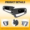 Interior Door Front Handle With Black For 2007-2013 Chrome Avalanche Chevrolet