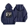 Unisex Casual Letter Print Hoodie Long Sleeve Loose Fit Sweatshirt for Men and Women