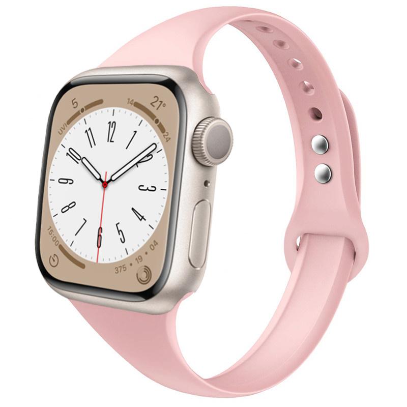 Slim strap for Apple watch ultra 2 3 band 49mm 46mm 44mm 41mm 45mm correa Silicone bracelet iWatch series 11 8 7 3 9 10 SE 40mm