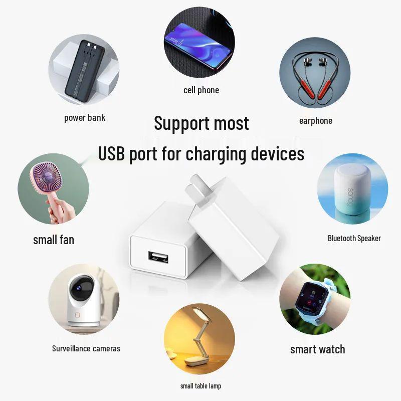 5V/2A Multi-Port 10W Fast USB Charger for Apple and Huawei Devices