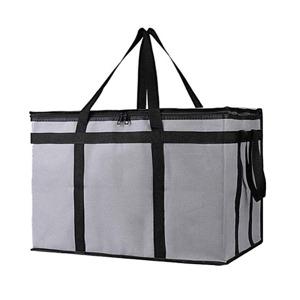 Insulated Thermal Tote Bag Big Storage Cooler Delivery Zipper Thermal Case Picnic Camping Tin Foil Food Bags