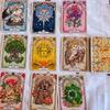 Romantic Lenormand Oracle Cards 37 Pcs Deck 10.2X7.2Cm English Vision Art Nouveau Floral Motifs For Party Board Playing Games Set