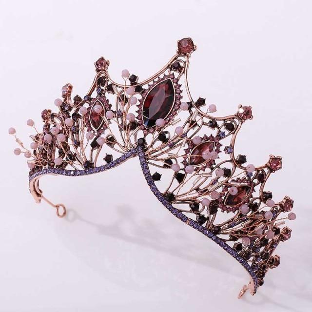 New Vintage Baroque Headbands Crystal Tiaras Crowns Bride Noiva Headpieces Bridal Wedding Party Hair Jewelry For Women