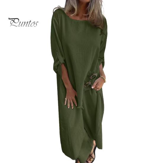 

Женский асимметричный комплект из двух предметов с высоким и низким подолом, топ с круглым вырезом и разрезом, широкие брюки, костюм для отдыха, весна-осень, повседневный свободный наряд для повседневной носки, путешествий, пляжа S армия зеленый