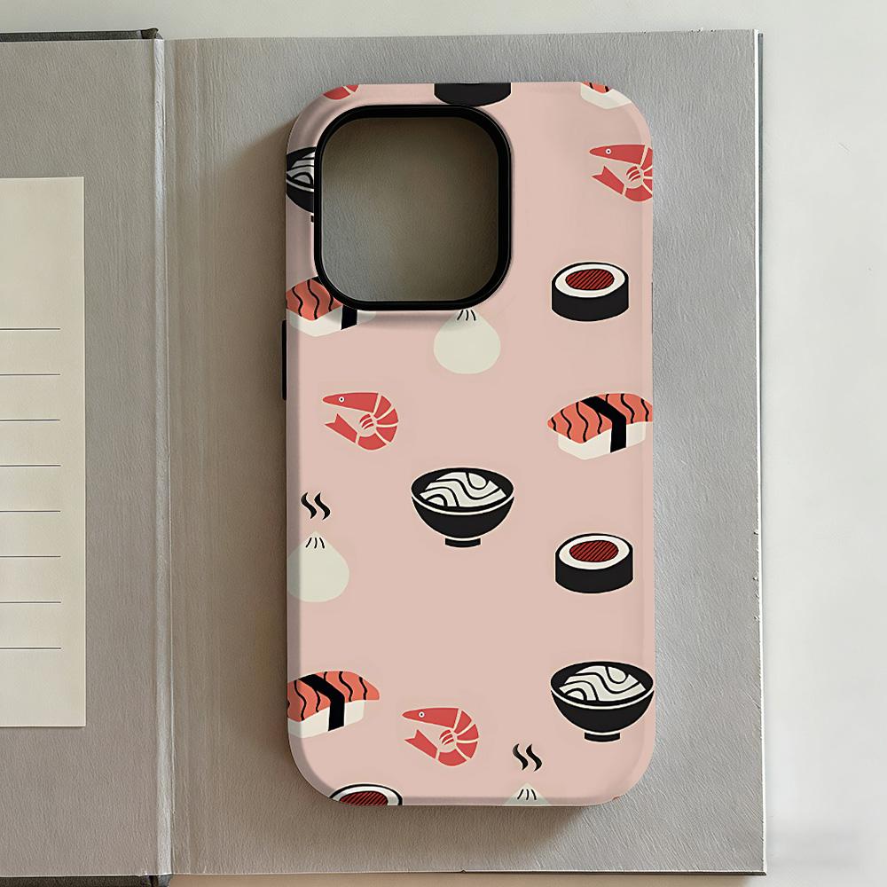 Luxury Y2K Blue Gray Stripes Phone Case for iPhone 17 16e 16 15 14 13 12 11 X XS XR XSMAX 7 8 Air Pro Max Plus Double-layer