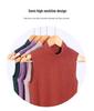 Women's Velvet Sleeveless Warm Vest - Brushed, Thick, Semi-High Collar, Slim Fit for Autumn/Winter