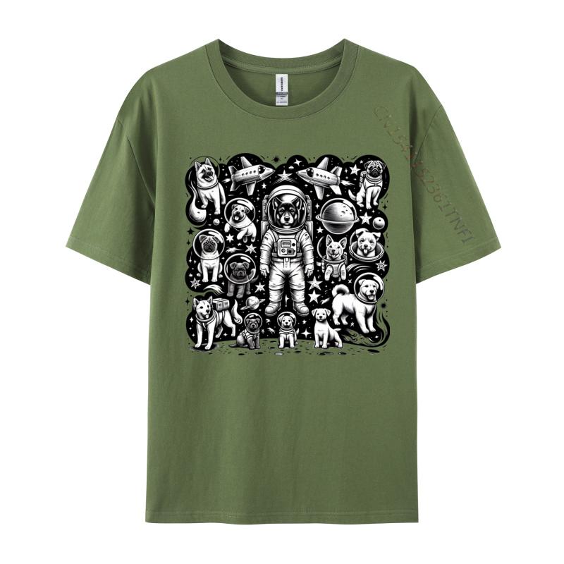 Galaxy Full Of Dogs And Spaceships Tshirts Latest Camisa T Shirts Student Tops Shirt Tshirts Novelty