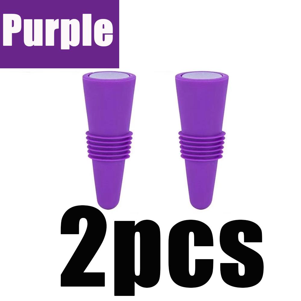 1/2 st Silikon Vinflaska Propp Återanvändbar Läckagesäker Dryck Whisky Öl Champagne Kapsyl Stängare Vinproppar Lock Barer Verktyg