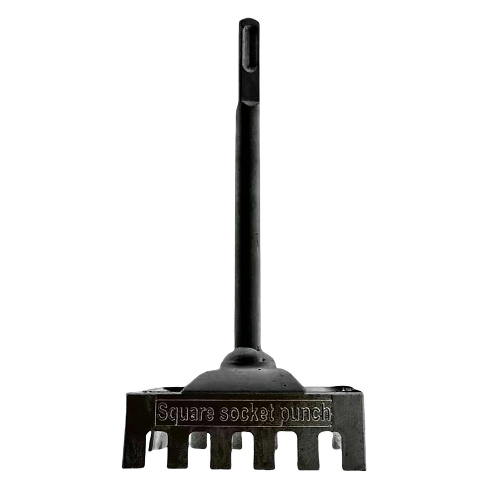 

Резак квадратных отверстий типа 86 из углеродистой стали SDS Plus Квадратный пробойник Прямоугольная прорезь Вырезная пила для электромонтажных инструментов чёрный