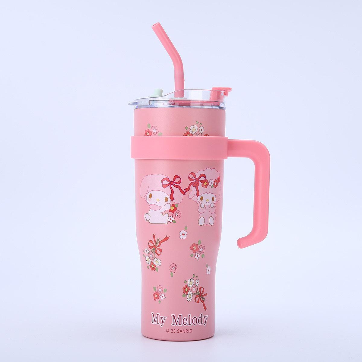 New 40oz Jumbo Ice Buster Cup with Handle and Straw – High-Value Car Essential 1200ml персиковый
