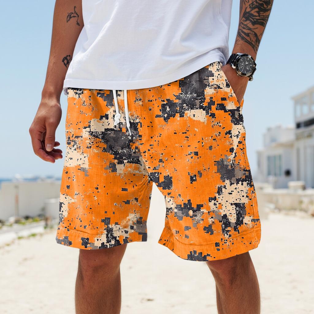 Men's Summer Large Casual Loose Sports Pants Beach Shorts