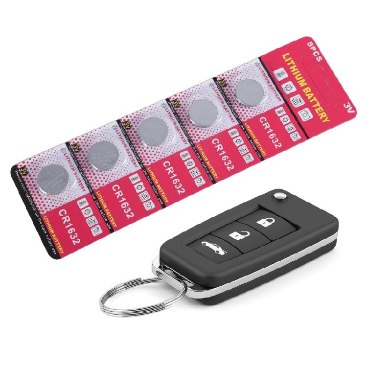 5Pcs CR1632 Batteries 3V Capacity Safety Battery Coin Button Cell Lithium Batteries for Electronic Balanced Watches