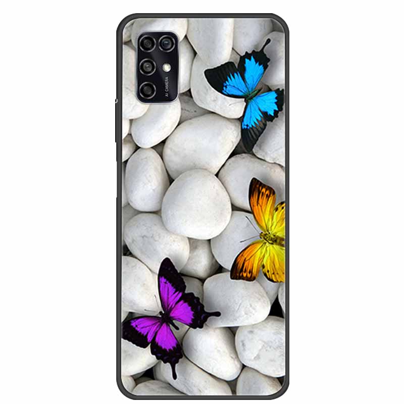 For ZTE Blade V2020 Smart Case Black Bumper Silicon TPU Soft Phone Cover Case For ZTE Blade V20 Smart 8010 Funda Cartoon Coque