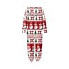 Christmas Print Family Matching Hooded Long Sleeved Zippered Jumpsuit Set