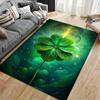 Four-Leaf Clover Green Design suitable as a non-slip mat for the living room or bedroom sofa
