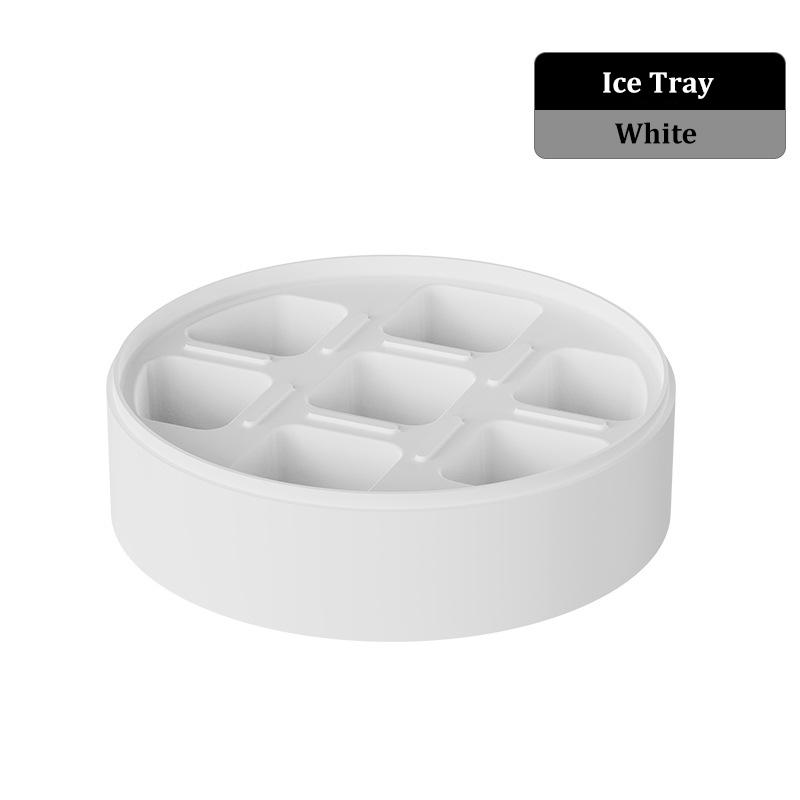 

Безопасная для посудомоечной машины кофейная чашка с поддоном для льда, форма для льда, герметичная, не протекающая, нажимного типа, летняя чашка для воды для горячих и холодных напитков белый