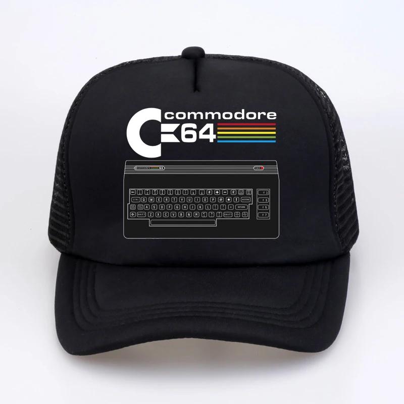 Commodore 64 Baseball Cap Summer Unisex Women Casual Sun Hats Fashion Mesh Adjustable Snapback Hat Gorras