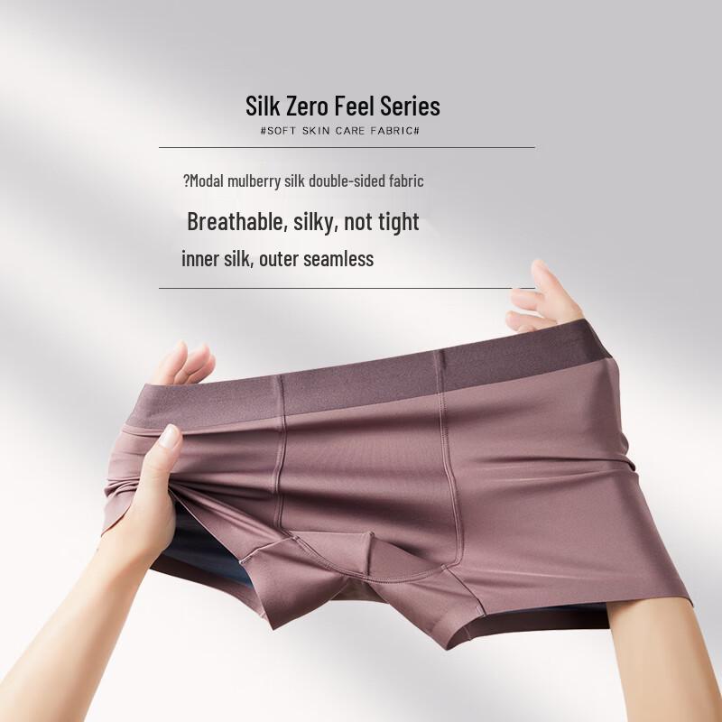 Men's Lenzing Modal 100-Count Seamless Antibacterial Boxer Briefs 3-Pack