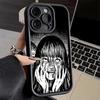 Phone Case for iPhone 17 Air 16E 15 16 Pro Max Japanese Horror Anime Cover 14 Plus 13 12 Mini Soft Shell Silicone Fundas