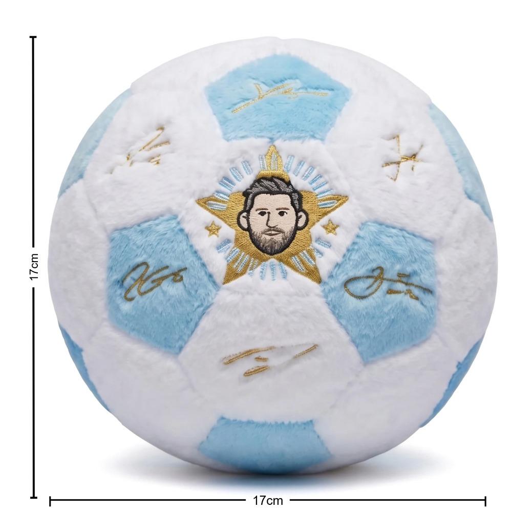 Mingie de Fotbal de Pluș Echipa Națională a Argentinei Semnătură Replica Messi Imprimată, Produs Licențiat Autentic