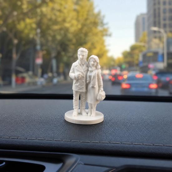 Yousheng Anniversary Couple Figurine, 3D Printed Husband And Wife Statue, Romantic Valentine's Day Wedding