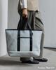 EDITA Large Tote Bag for Men and Women, Lightweight, Washable, Neoprene, with Zipper and Exterior Pocket, Reti Ice Gray (edt-131)