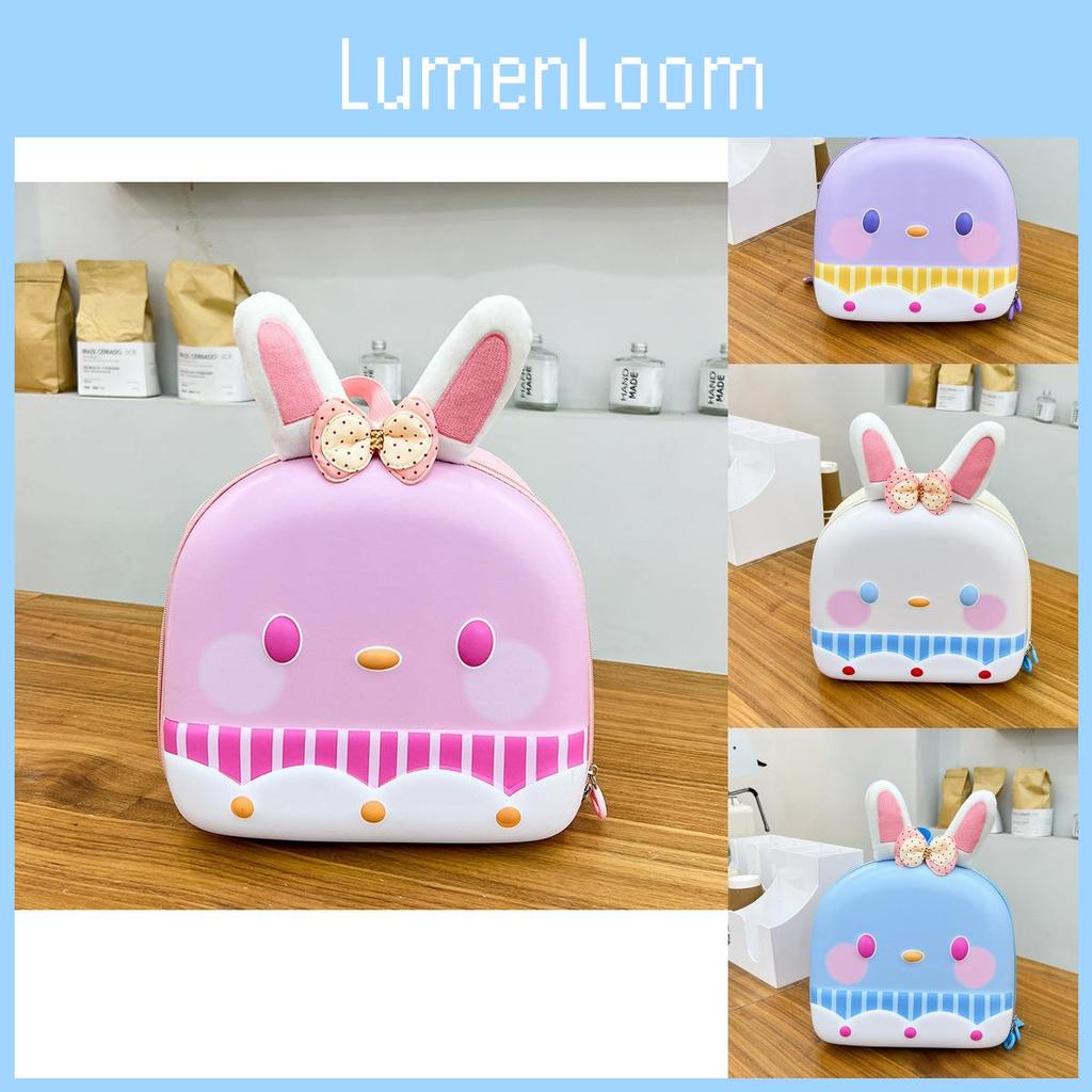 Adorable Cartoon Eggshell Backpack For Kids Cute Nylon Snack Bag For Toddlers