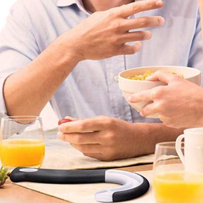 2 szt. Otwieracz do butelek w kształcie litery J, łatwy uchwyt, otwieracz do pokrywek puszek z pierścieniem, narzędzie do otwierania butelek i słoików, przenośny gadżet kuchenny