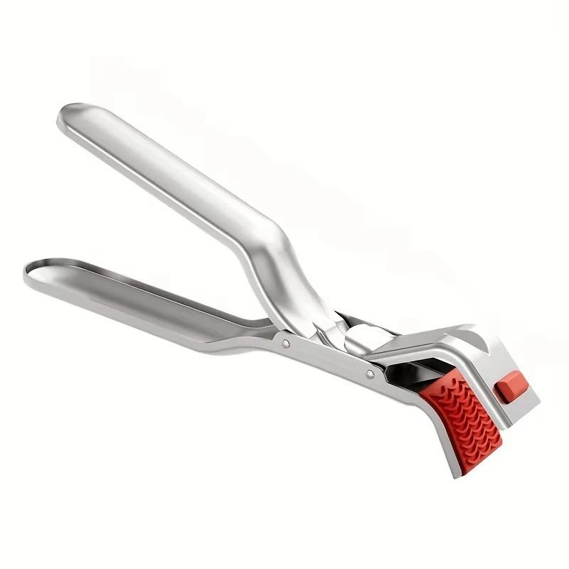 New Stainless Steel Anti-scalding Clip Hot Bowl Holder Dish Clamp Pot Pan Gripper Clip Air Fryer Dish Plate Retriever Tongs Kitchen Supplies