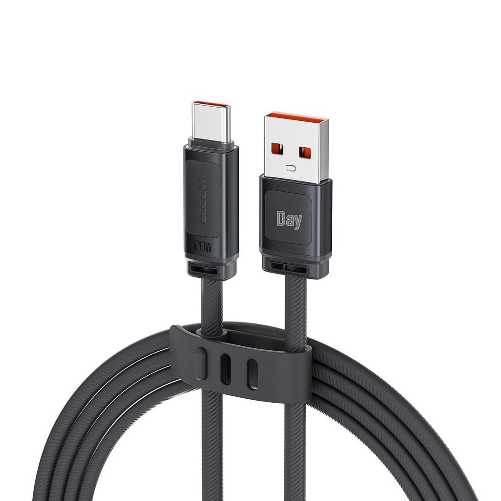 Tookci 120W Fast Charging Silicone Data Cable, Aluminum Alloy Shell, Compatible with Xiaomi 17