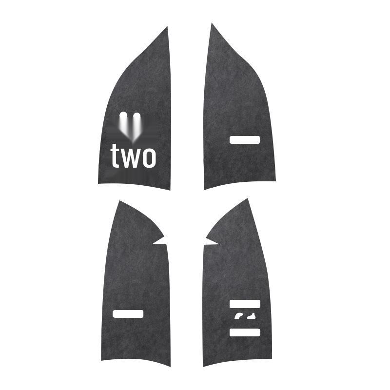 Zeekr 7X Alcantara Suede Window Panel Decorative Sticker - Car Interior Protection Accessories