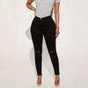 Women's High-Waisted Ripped Skinny Tapered Jeans