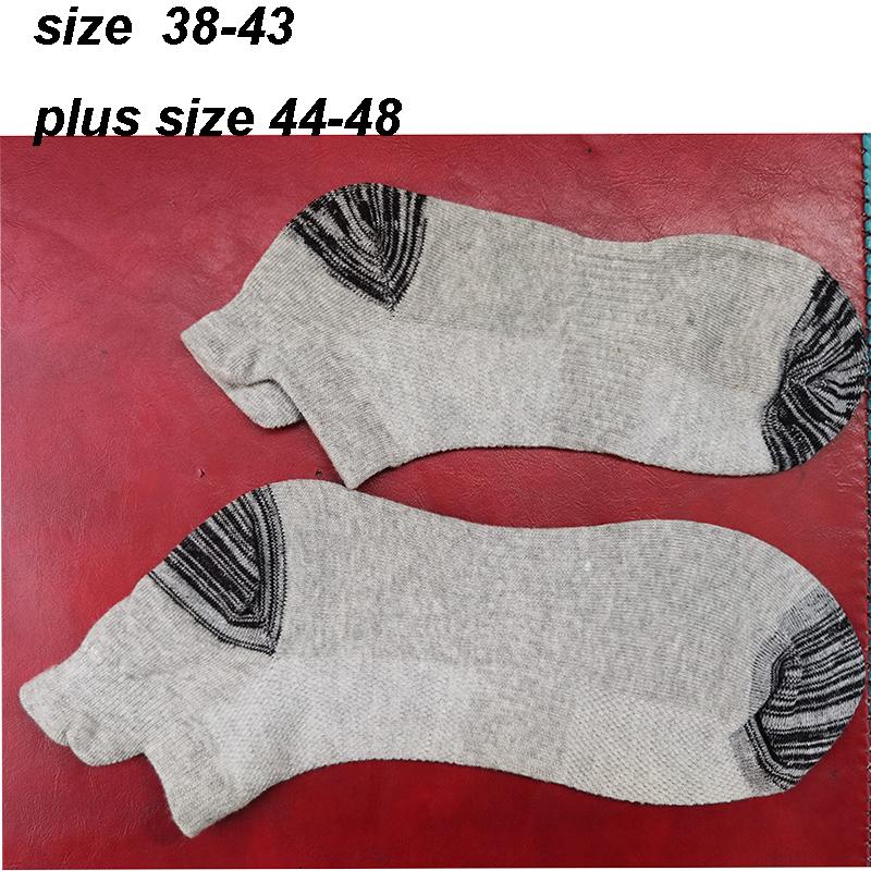 10Pairs Summer High Quality Men Socks Sports Breathable Protective Ankle Socks Short Male Sport Mesh Sock Plus Size44-48