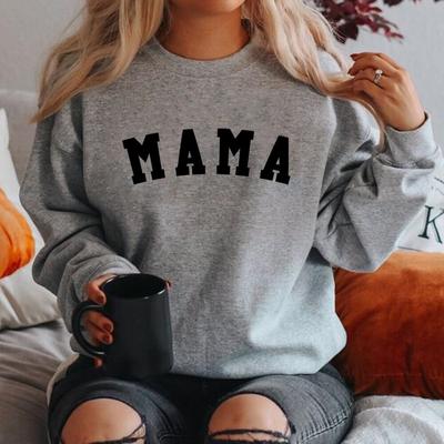 Mama bluza mama bluza z kapturem Mama swetry z długim rękawem mama prezent urodzinowy ogłoszenie o ciąży bluzy Casual topy bluzy