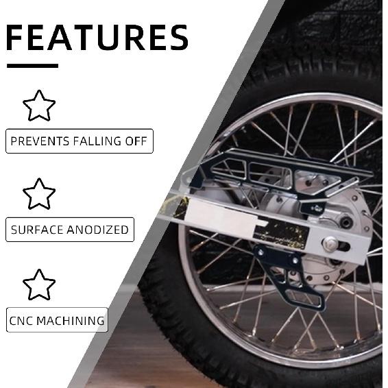 Chain Guide for Hawk 250,CNC Motorcycle Rear Chain Guard Protector for Hawk250/Hawk 250cc - Black