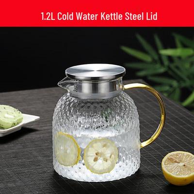 Rice Grain Pattern Glass Pitcher