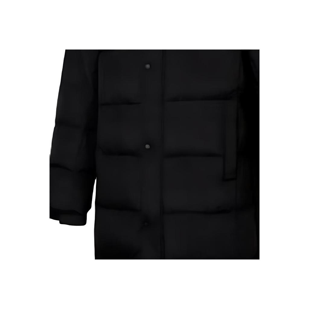 Puma Logo Print Solid Color Hooded Down Jacket Men Outerwear Black 932708-01