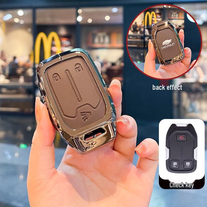 Chevrolet K5 Trax Cruze Sleuteletui - Star Milesuo Metalen Gesp Volledige Dekking Shell