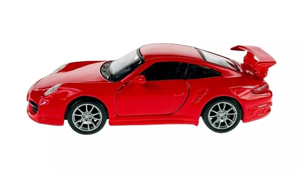 Burago Porsche 911 GT2 2009 Diecast Model Red Car, 1/32 Scale