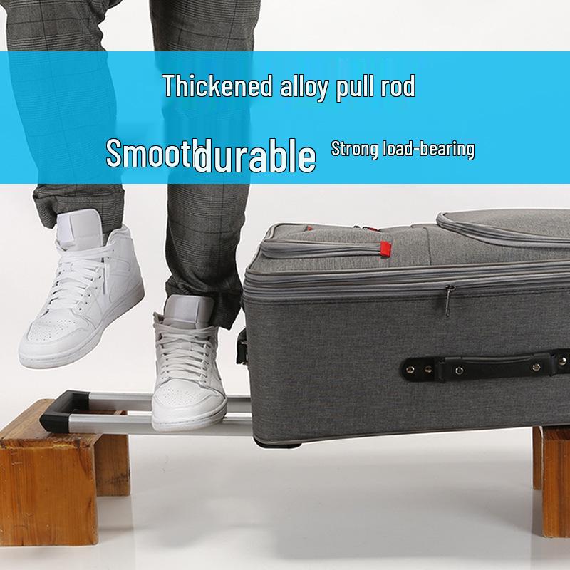 Valiză durabilă din pânză Oxford cu roți universale, capacitate mare (24-28 inch), Troller cu parolă pentru bărbați și femei.