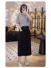 Summer 2025 Women's Mid-length A-line Hip Wrap Skirt - Versatile, Slimming, Casual Fashion