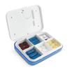 Tragbare Mini-Pillenbox mit Zeiterinnerungen 6 Fächer Pillen-Organizer Elektronische Erinnerungs-Pillenbox mit Timer Fünf Gruppen